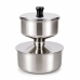 Cuscuzeira de Inox Individual Pequena 13cm de Di&acirc;metro Panela de Cuscuz a Vapor