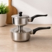 Cuscuzeira de Inox Individual Pequena 13cm de Di&acirc;metro Panela de Cuscuz a Vapor