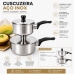 Cuscuzeira de Inox Individual Pequena 13cm de Di&acirc;metro Panela de Cuscuz a Vapor