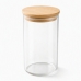 Pote de Vidro 1300ml Borossilicato com Tampa de Bambu