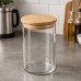 Pote de Vidro 1300ml Borossilicato com Tampa de Bambu
