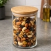 Pote de Vidro 1300ml Borossilicato com Tampa de Bambu
