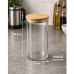 Pote de Vidro 1300ml Borossilicato com Tampa de Bambu