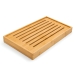Tábua Migalheira Bambu Natural 37x22cm Base Removível Linha Sense