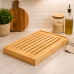 Tábua Migalheira Bambu Natural 37x22cm Base Removível Linha Sense