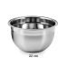 Tigela Inox Bowl 22cm Multiuso Profissional para Massa, Salada - Cozinha