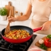Frigideira Compatível com Indução - Antiaderente 24cm - Vermelha
