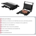 Grill Chapa Elétrica Antiaderente 1000W 127V Preto 22x22cm para Sanduíches e Grelhados