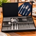 Faqueiro Inox 24 Peças Jogo de Talheres para Jantar e Churrasco 6 Pessoas
