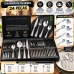 Faqueiro Inox 24 Peças Jogo de Talheres para Jantar e Churrasco 6 Pessoas