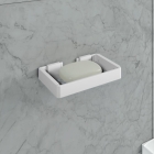 Kit para Banheiro Completo - Porta Toalha, Saboneteira e Gancho - Branco