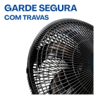 Ventilador De Coluna 40cm 6 Pas Preto 127v Silencioso