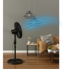 Ventilador De Coluna 40cm 6 Pas Preto 127v Silencioso