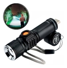 Lanterna Tática com Zoom e Recarga USB - Para Caça, Camping, Pesca e Segurança - 3 Modos de Luz