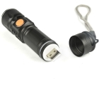 Lanterna Tática com Zoom e Recarga USB - Para Caça, Camping, Pesca e Segurança - 3 Modos de Luz