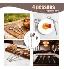 Conjunto de Talheres Inox 16 Peças - Aço Inoxidável, Cor Inox, 4 Pessoas (22,9 cm)
