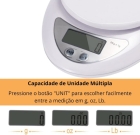 Balan&ccedil;a Digital Cozinha 5kg com Recipiente Fun&ccedil;&atilde;o Tara Precis&atilde;o 1g para Receitas