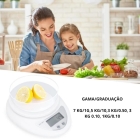 Balan&ccedil;a Digital Cozinha 5kg com Recipiente Fun&ccedil;&atilde;o Tara Precis&atilde;o 1g para Receitas