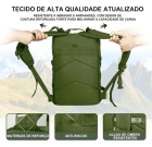 Mochila Militar 50L Verde para Viagem Camping Trekking Resistente &agrave; &Aacute;gua